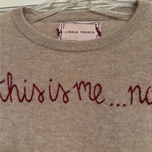 Lingua Franca cashmere sweater